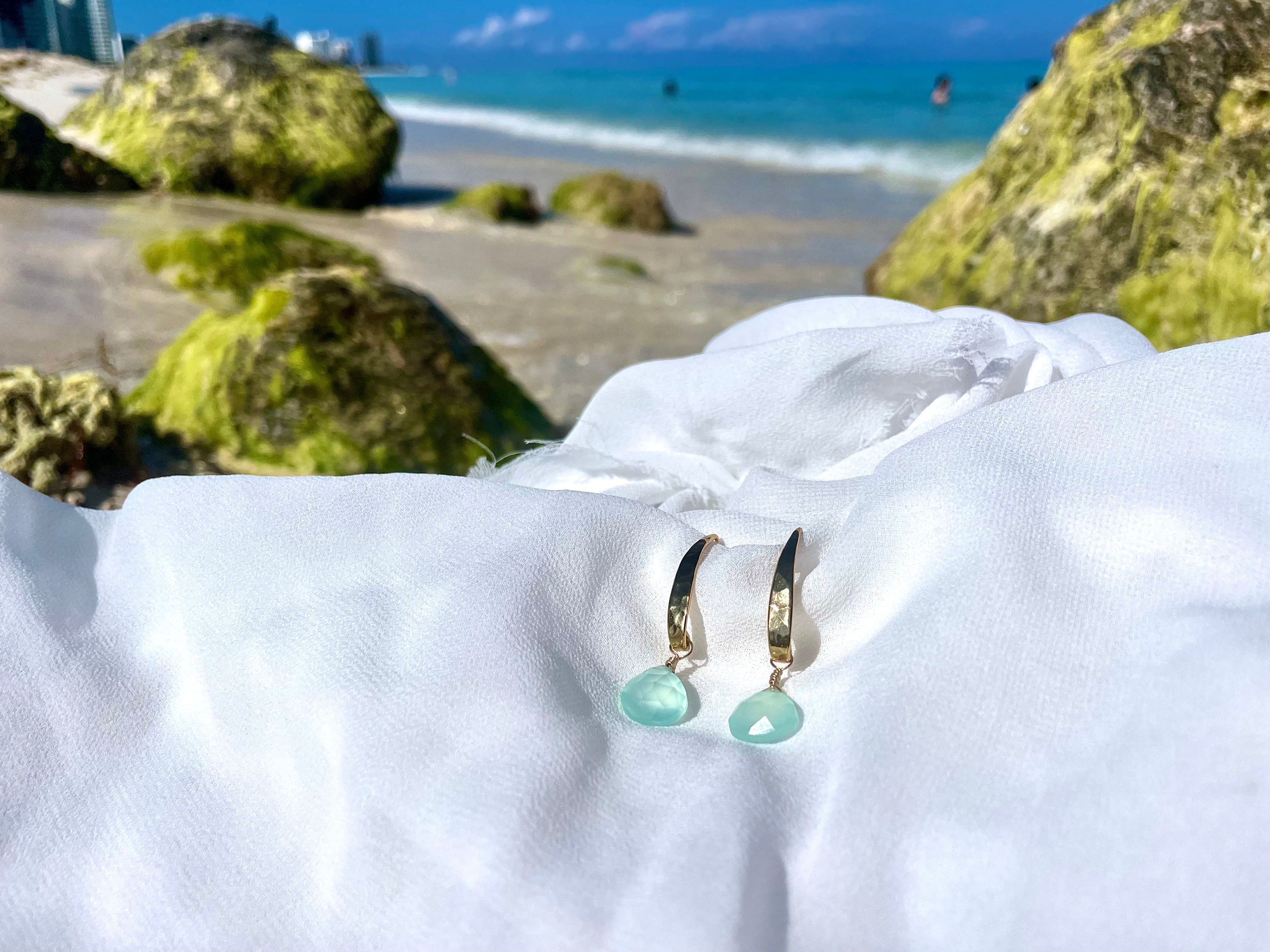 Ciao Bella Earrings in Aqua