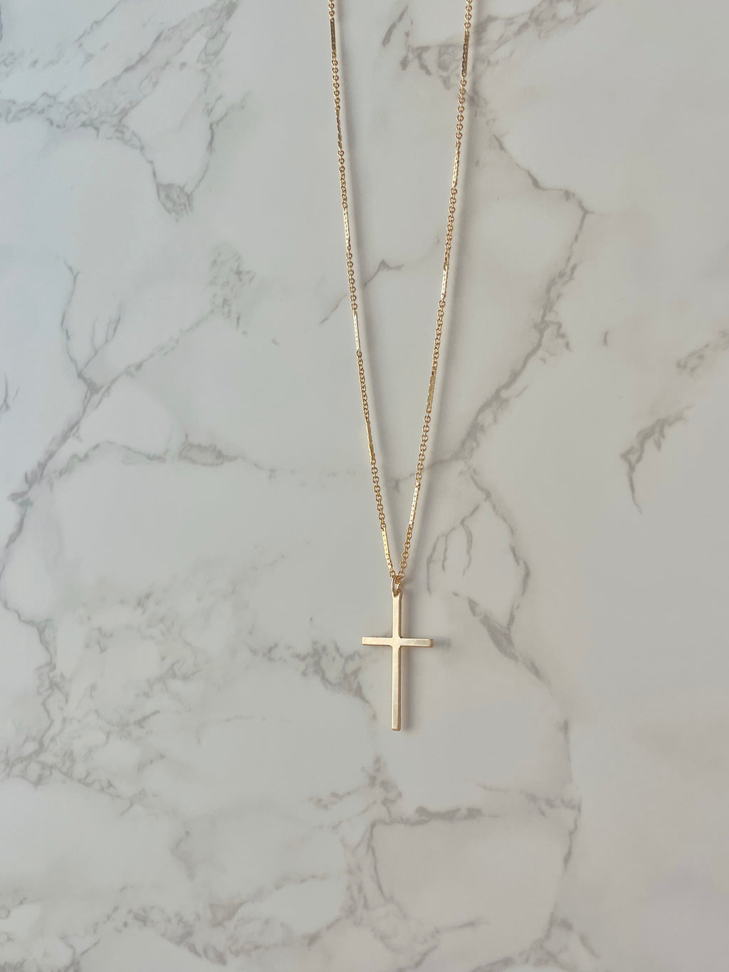 Modern Cross Necklace