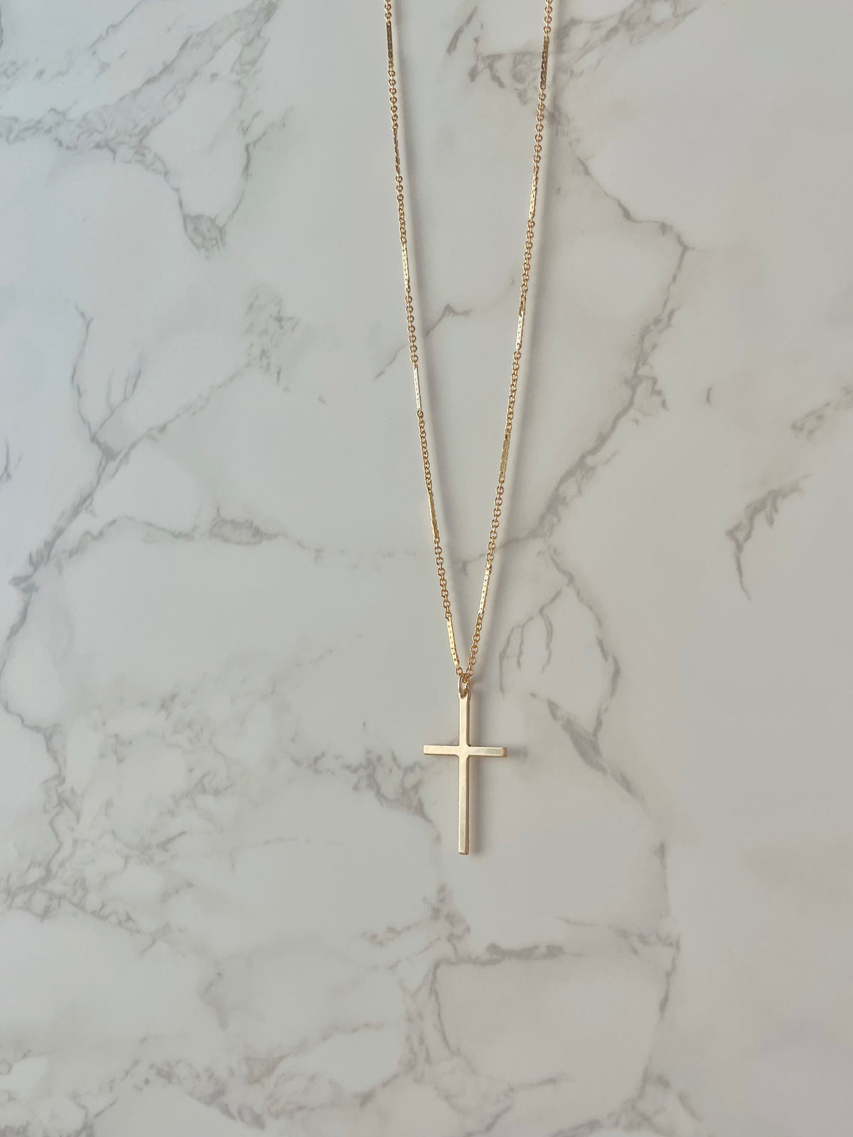 Modern Cross Necklace