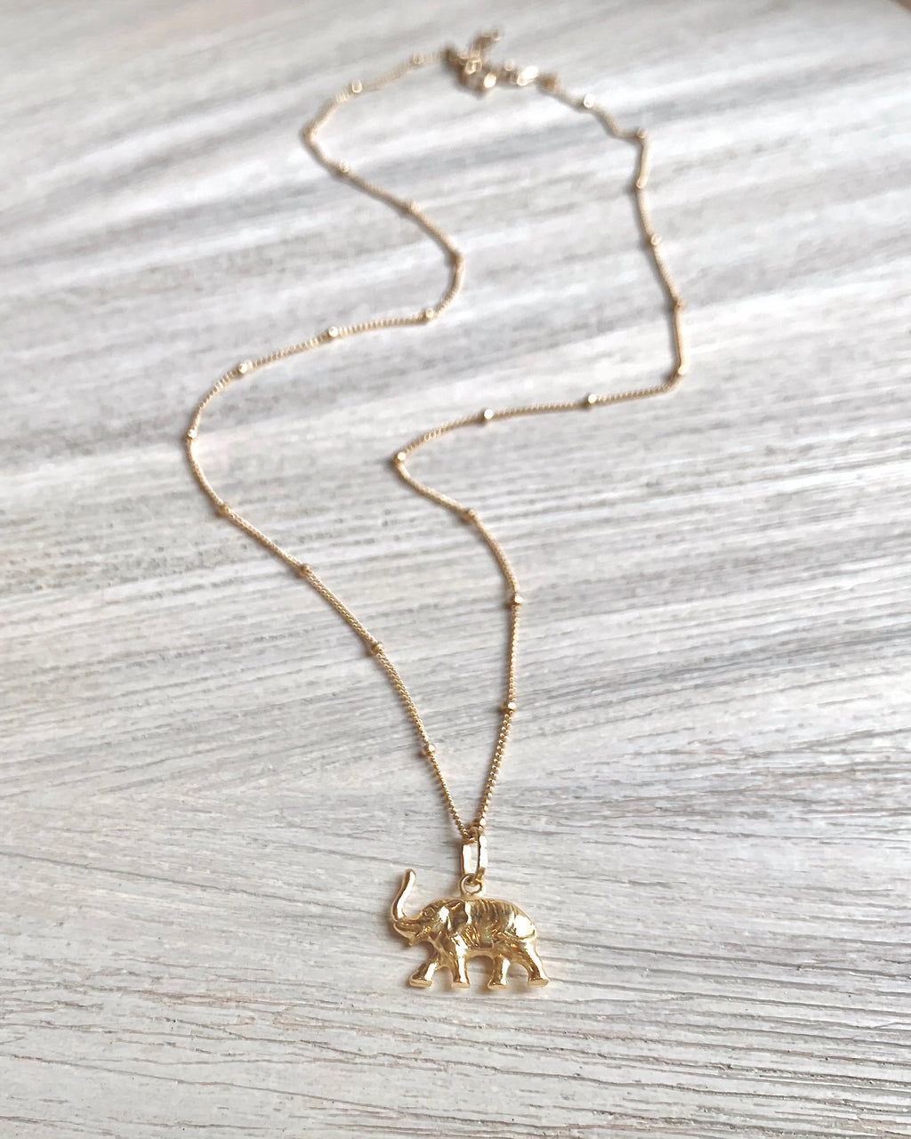 Golden Elephant Necklace