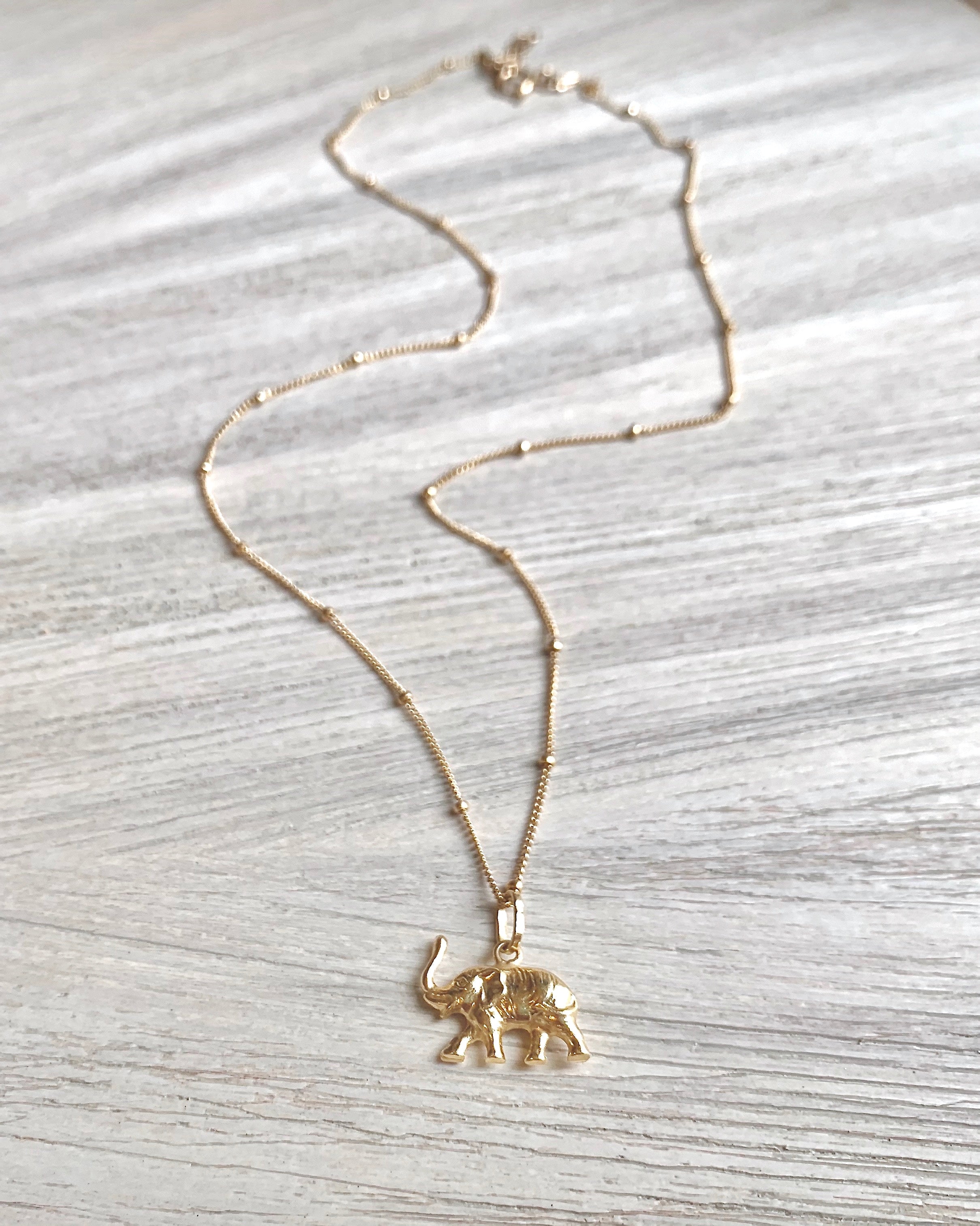 Golden Elephant Necklace