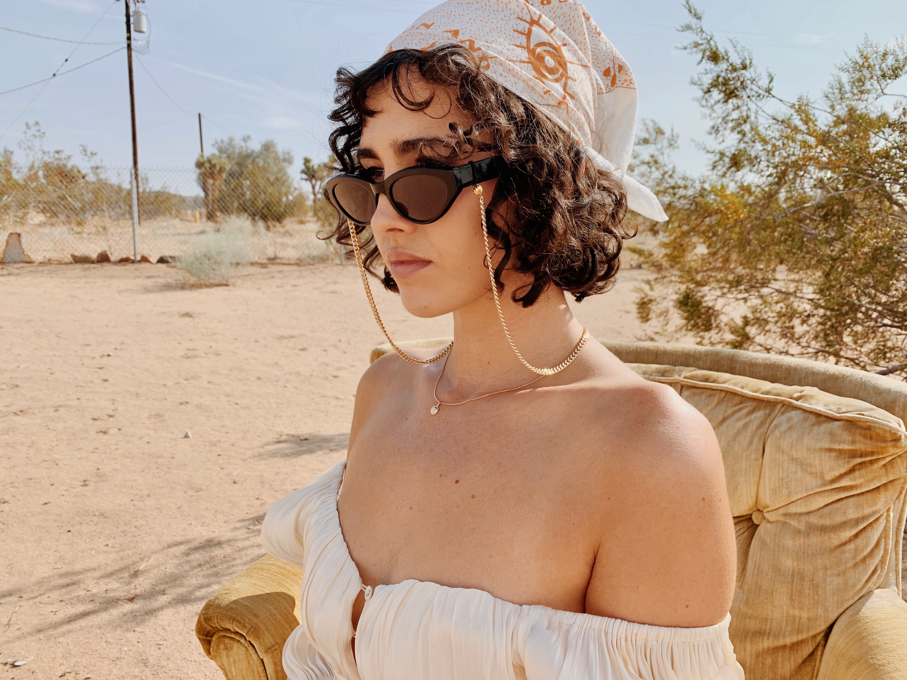 Havana Sunglass Chain in Gold