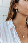 Never Forgotten Earrings in Gold - Christiana Layman Designs