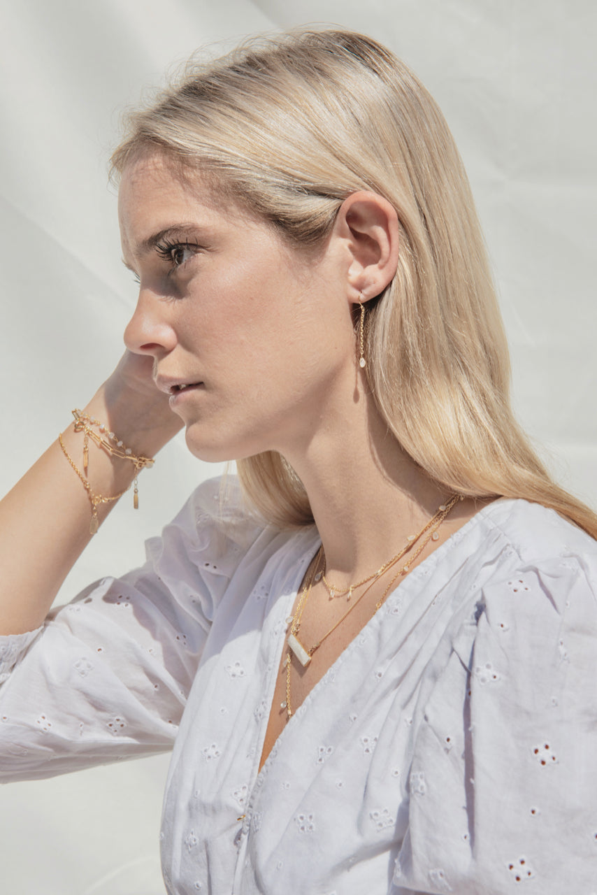 Marine Layer Necklace in Moonstone