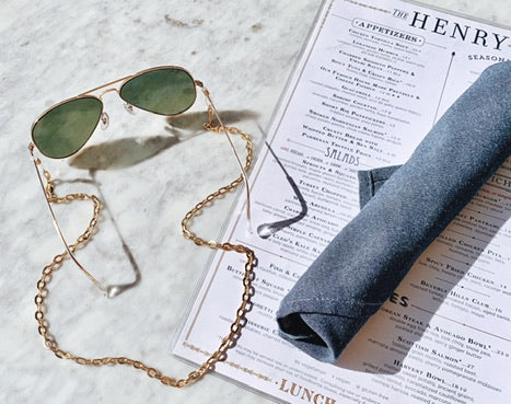 Valletta Sunglass Chain in Gold