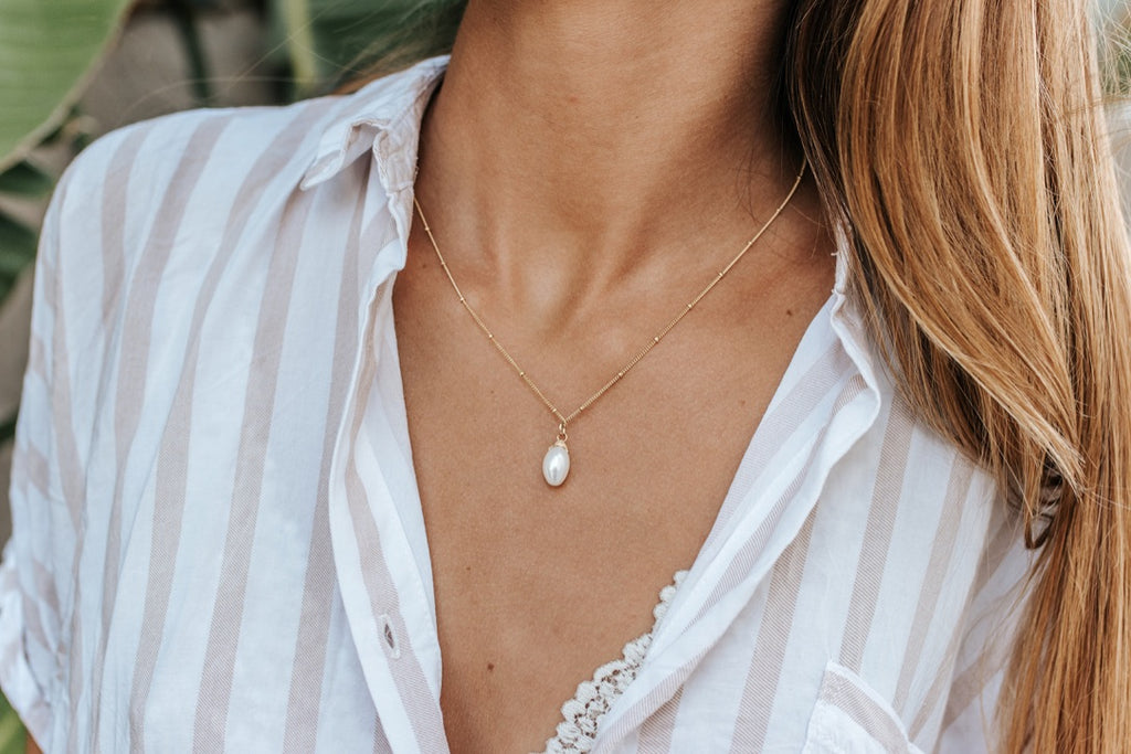 Never Forgotten Necklace in Gold - Christiana Layman Designs