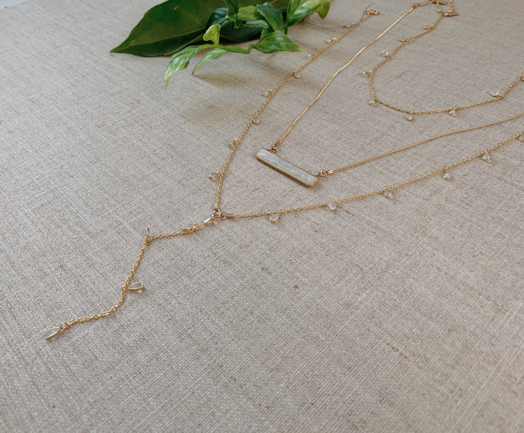 Marine Layer Necklace in Moonstone - Christiana Layman Designs