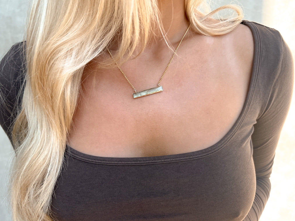 Marine Layer Necklace in Labradorite