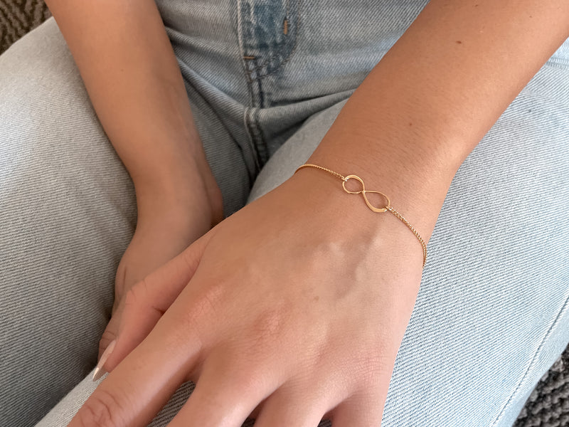 Infinity Bracelet contemporary minimal everyday jewellery – AZGA