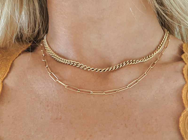 Diamond Carabiner Paperclip Chain Necklace – Landsberg Jewelers