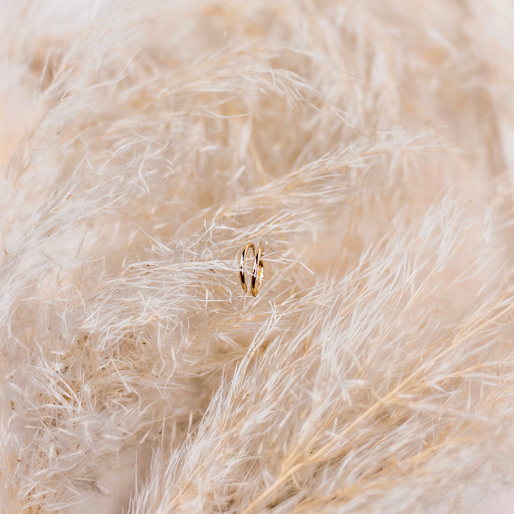 14k Mini Infinity Hoops