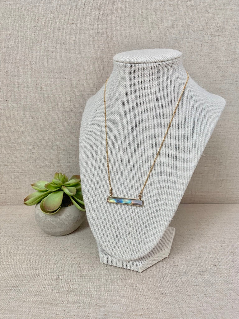 Marine Layer Necklace in Labradorite - Christiana Layman Designs